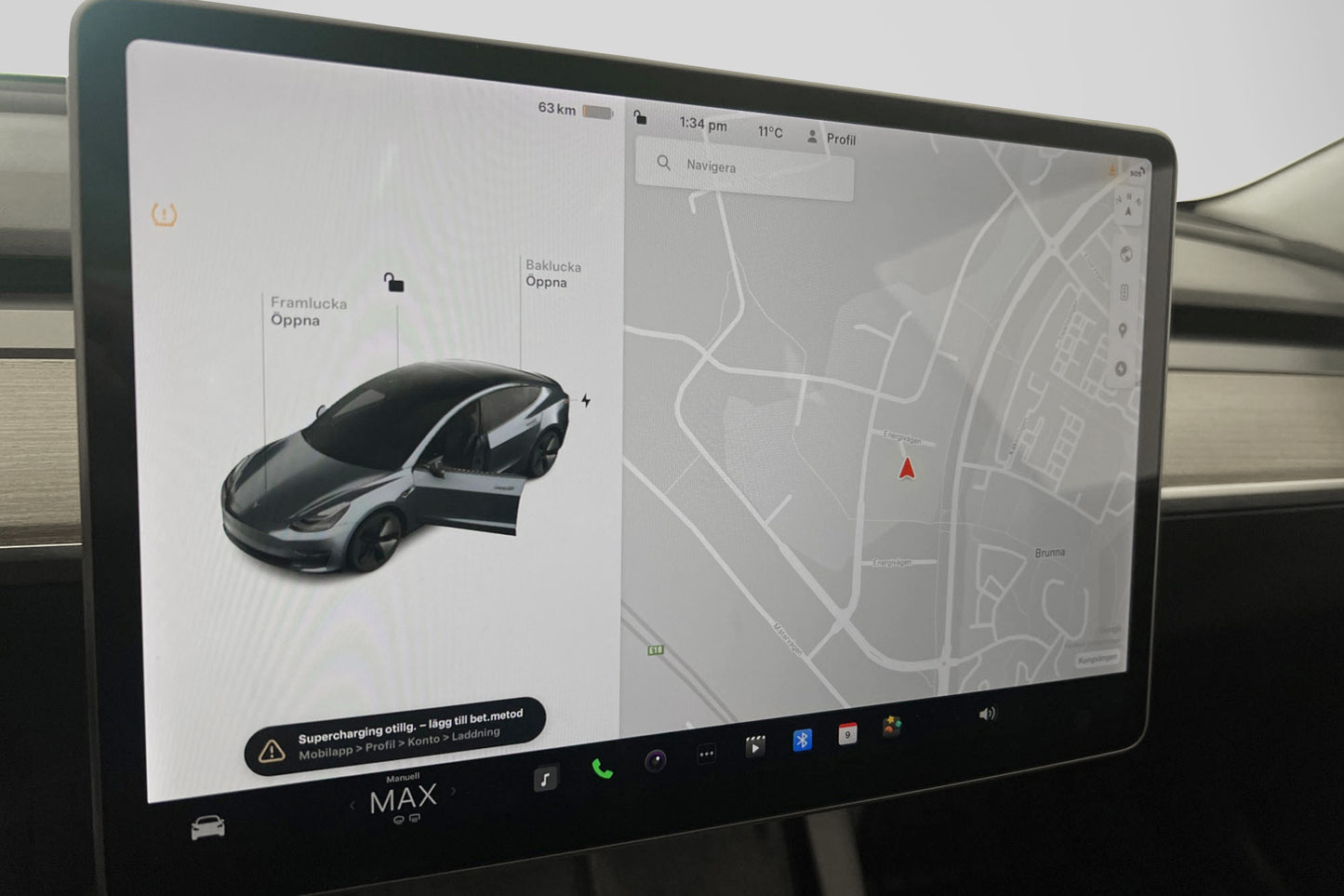 Tesla Model 3 Long Range AWD 440hk Svensksåld Dragkrok