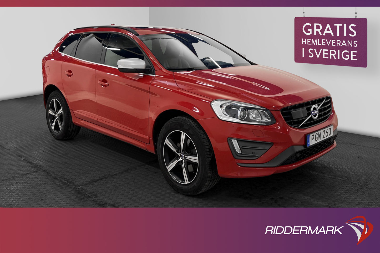 Volvo XC60 D4 AWD 190hk R-Design Pano Navi Skinn H/K Kamera