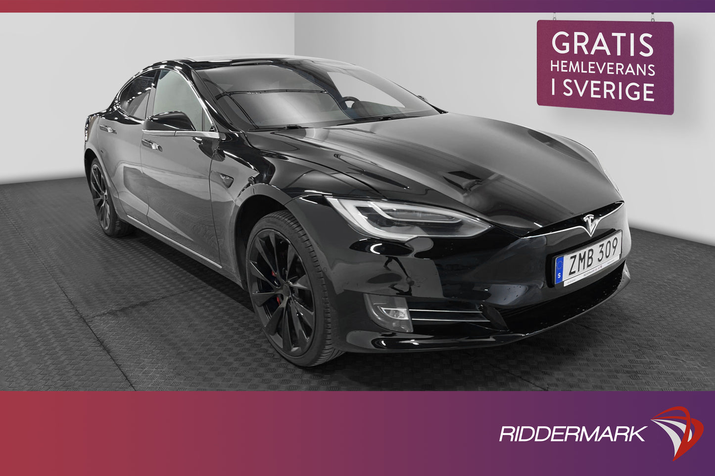 Tesla Model S P100D Ludicrous 761hk Svensksåld FSD Kolfiber