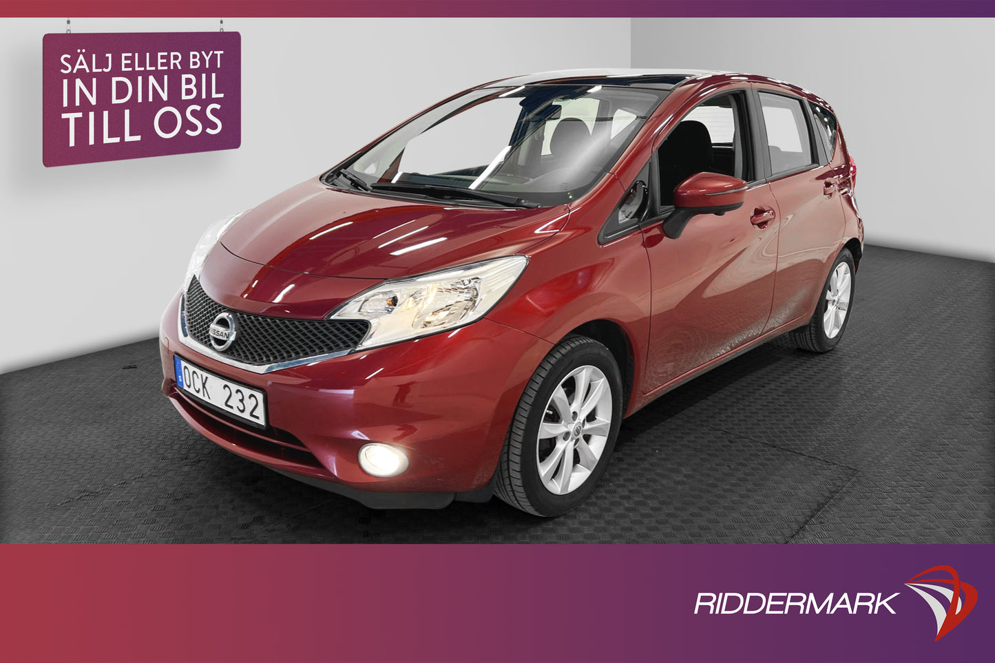 Nissan Note 1.2 80hk Pano 360° Navi Låg Skatt 0,47l/mil