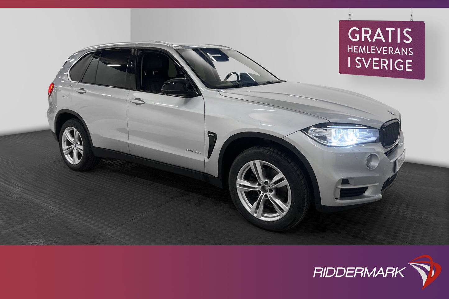 BMW X5 xDrive30d 258hk HUD Drag Skinn Sensorer 0.62L/mil