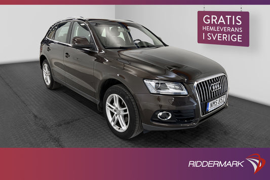 Audi Q5 2.0 TDI Q 177hk Design Pano B&O Värmare Drag Skinn