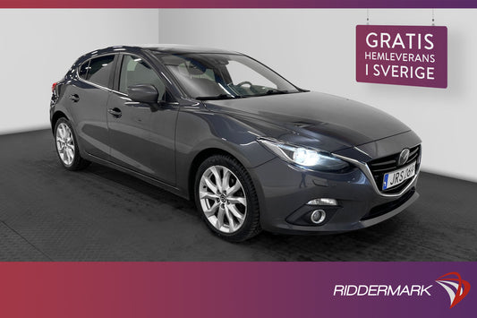 Mazda 3 Sport 2.0 SKYACTIV-G 165hk Optimum Skinn Navi HuD