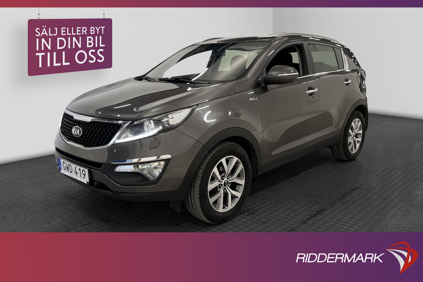 Kia Sportage 2.0 CRDi AWD 184hk M&K-Värmare Dragkrok PDC