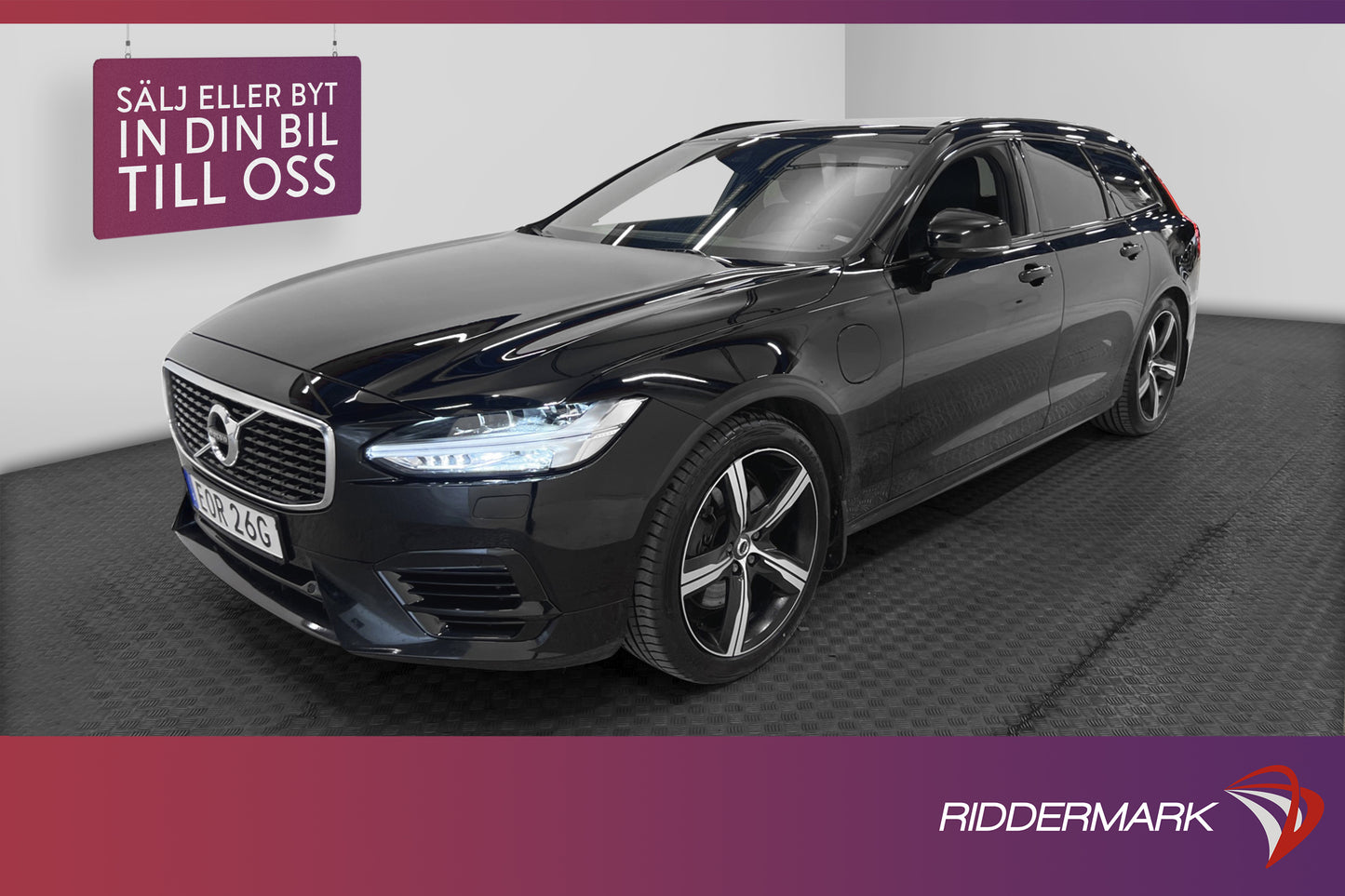 Volvo V90 T8 TwEn AWD 392hk R-Design VOC Bkamera Drag