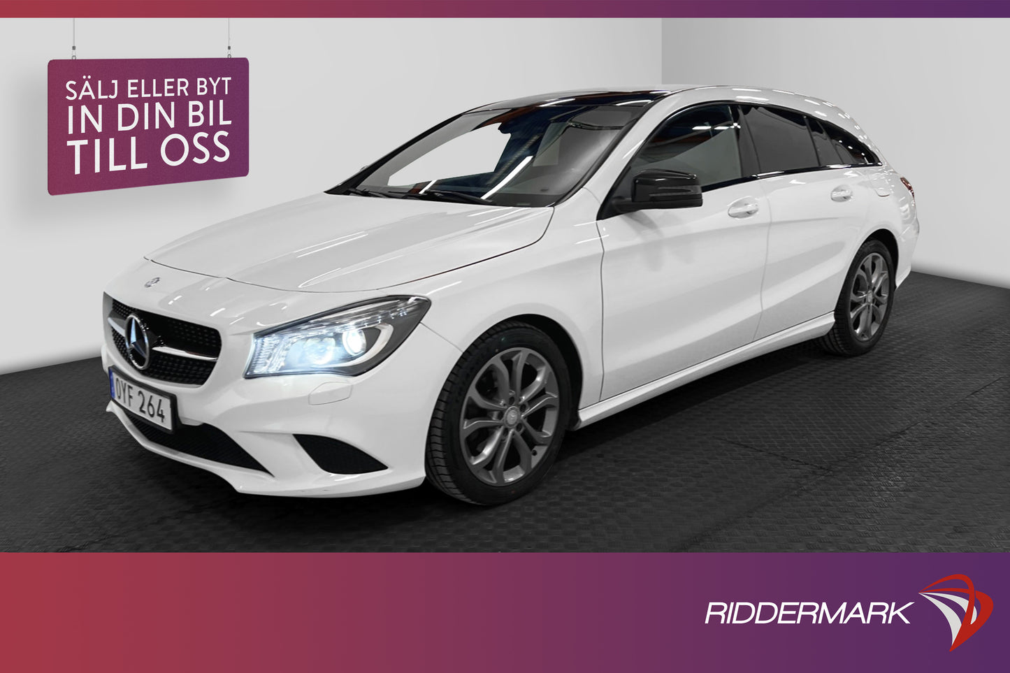 Mercedes-Benz CLA 200 d SB 136hk Panorama Kamera H-Skinn Eu6