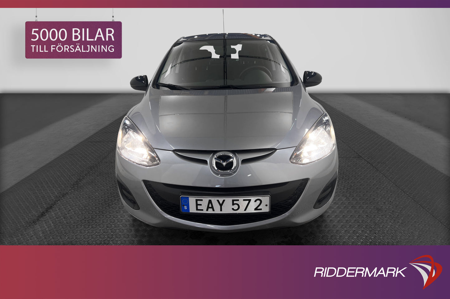 Mazda 2 5-dörrar 1.3L MZR 84hk Nyservad Låg skatt 0,43L/mil