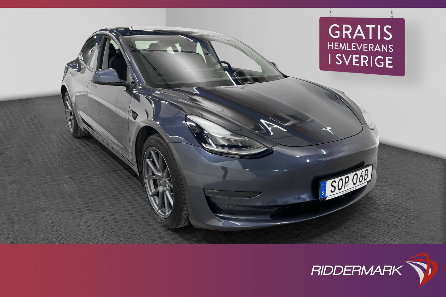 Tesla Model 3 Long Range AWD 440hk Svensksåld FSD