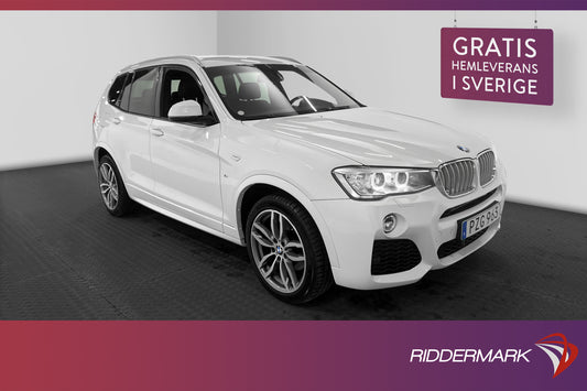 BMW X3 xDrive35d 313hk M Sport HiFi Värmare Sensorer Drag