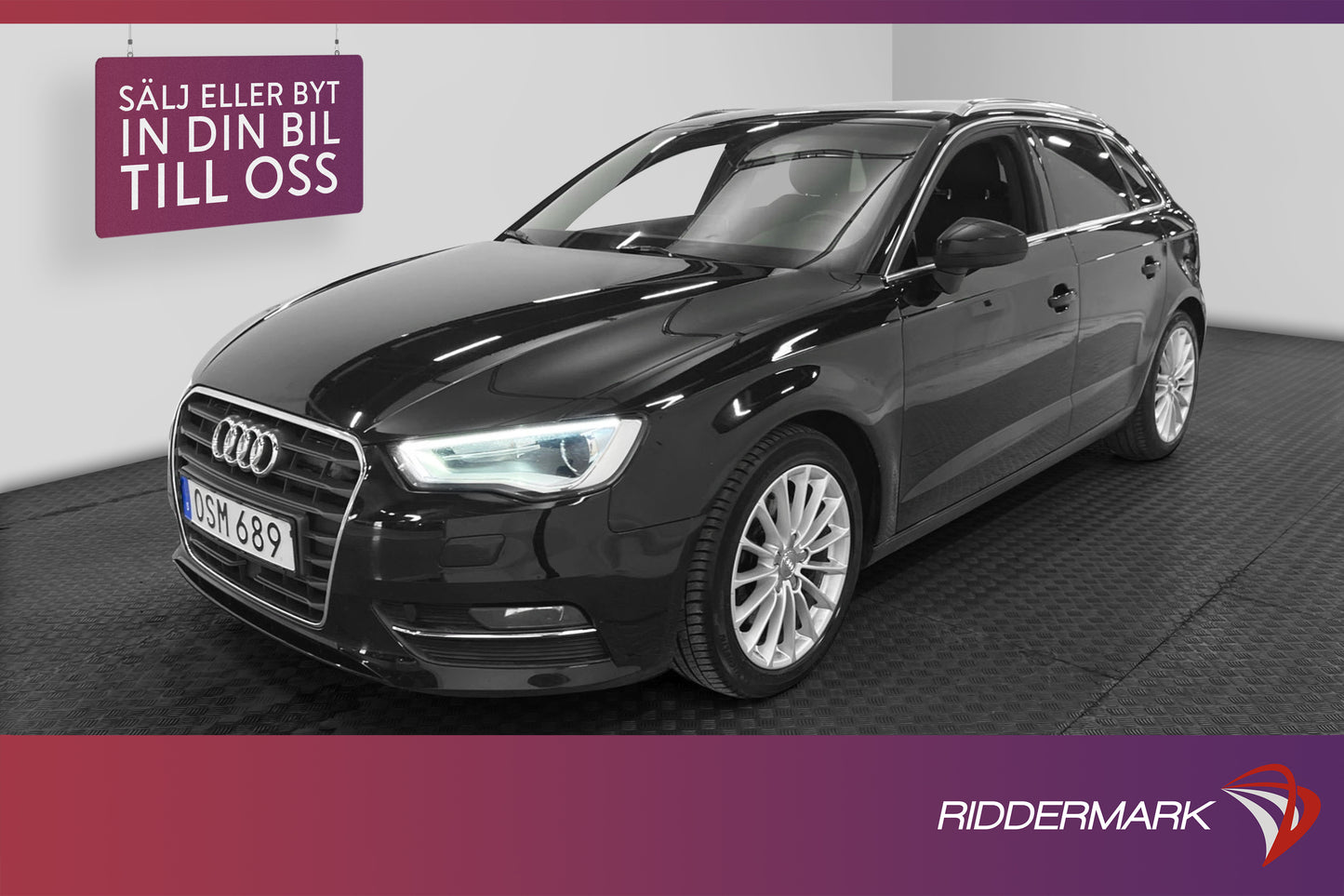 Audi A3 2.0 TDI Quattro 184hk  B&O Adaptiv 0,44l/mil