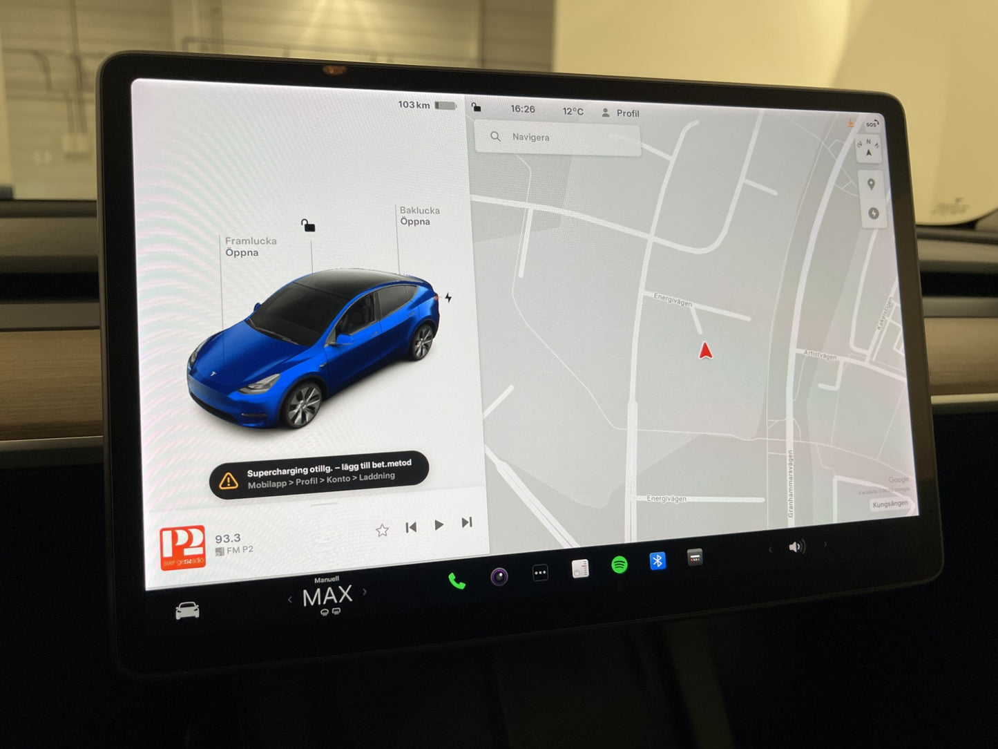 Tesla Model Y Long Range AWD 345hk Svensksåld Rattvärme