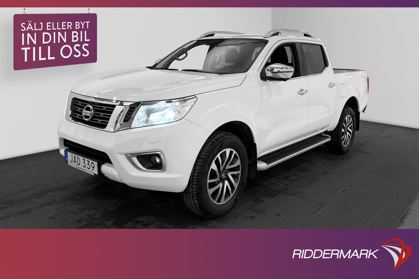 Nissan Navara Tekna 2.3dCi 4WD Dragkrok Diff Skinn 360° Moms