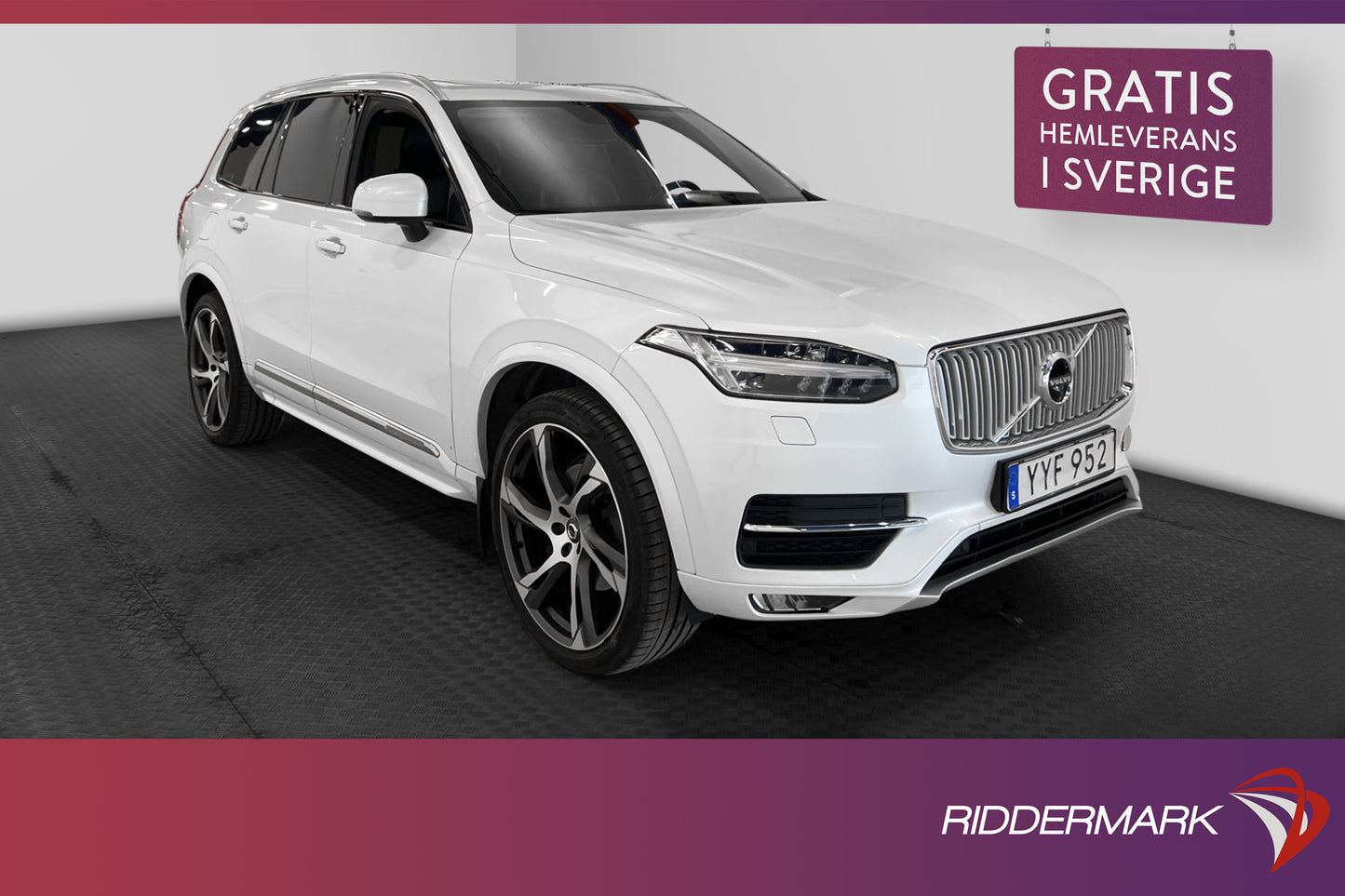 Volvo XC90 D5 AWD 235hk Inscription Pano Moms VOC HuD D-värm