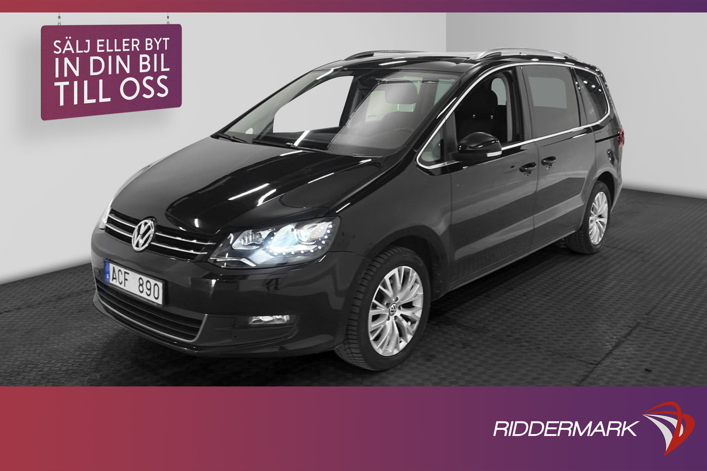 Volkswagen Sharan 2.0 TDI 140hk 7-sits Pano Värm Navi B-Kam