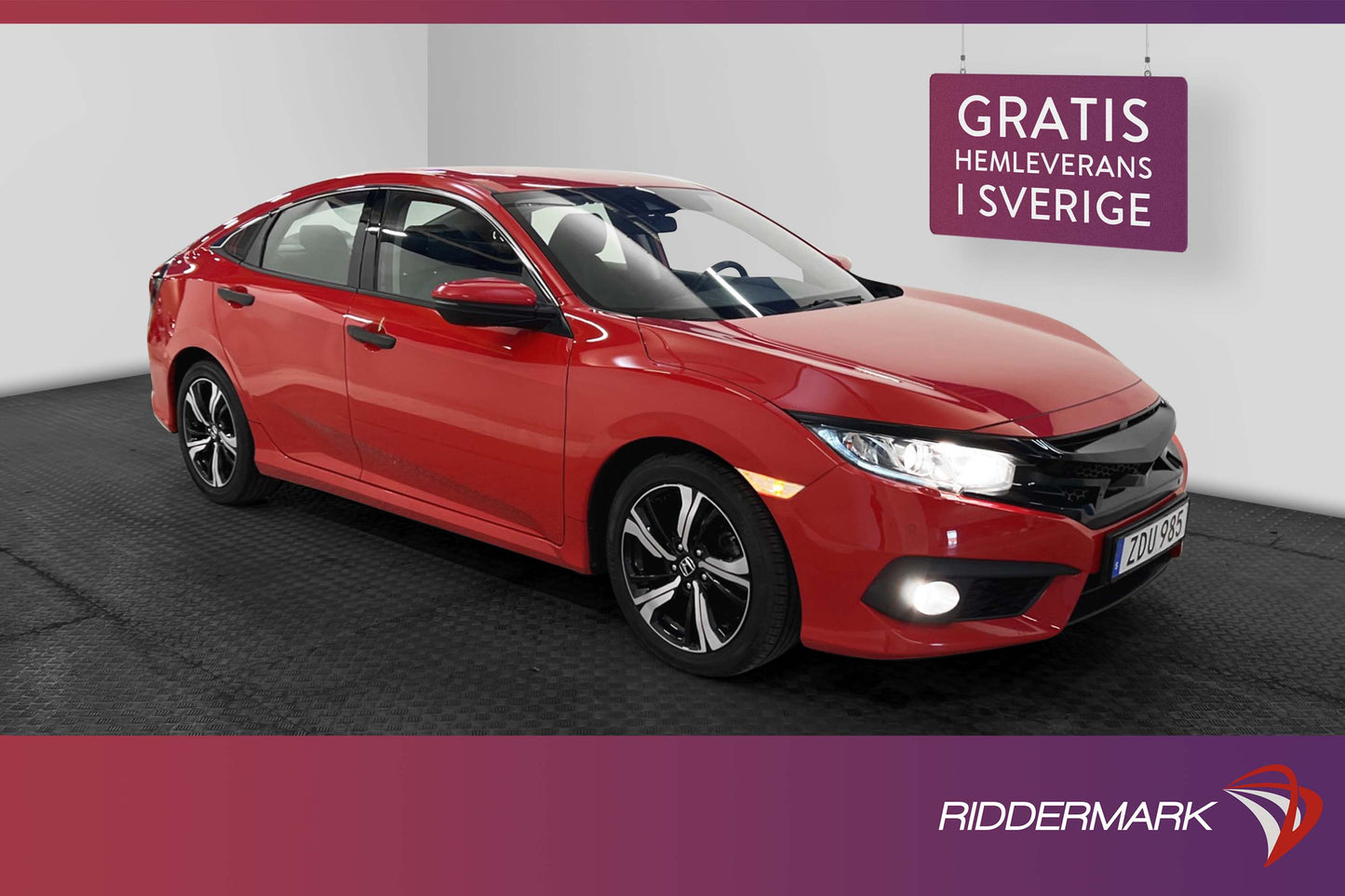 Honda Civic Sedan i-VTEC Navi B-kamera Fullservad 182hk