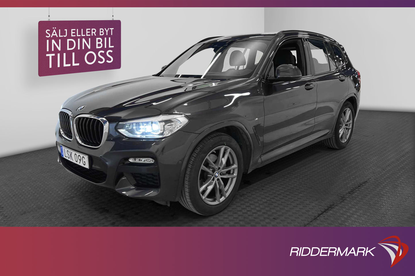 BMW X3 xDrive20d 190hk M Sport B-Kamera Navi Drag 0.55L/Mil