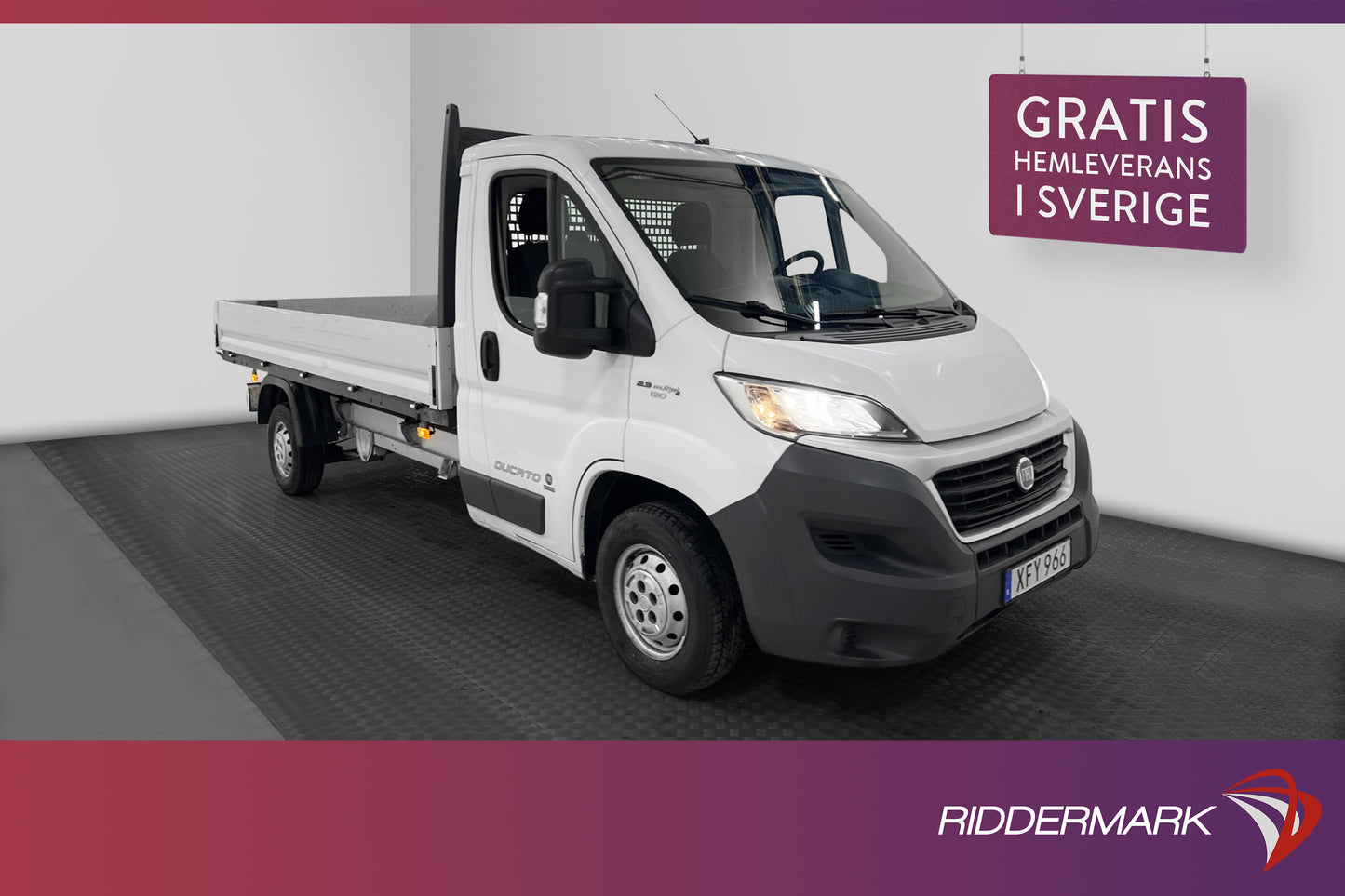 Fiat Ducato Flakbil L4 2.3 Värmare Ny-Kamrem Nyservad Moms