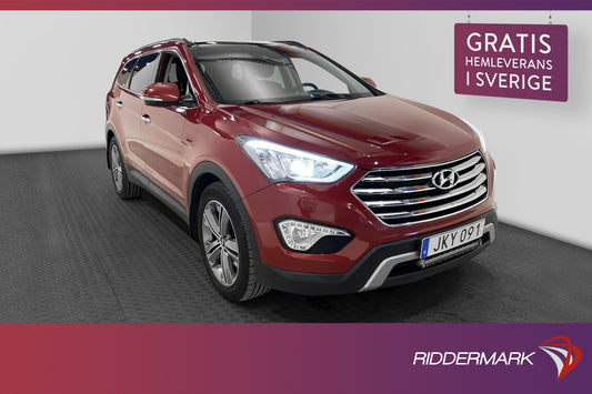 Hyundai Grand Santa Fe 4WD 197hk Pano 7-Sits Skinn Välservad