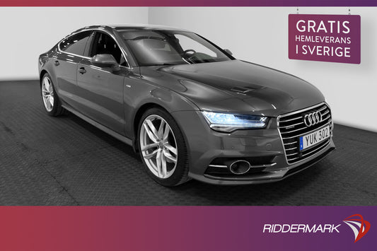 Audi A7 Sportback 2.0 TFSI Q 252hk S-Line Drag Matrix Navi