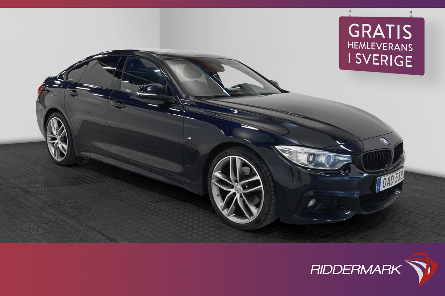 BMW 420d 190hk Gran Coupé M-Sport H/K Skinn P-sensorer