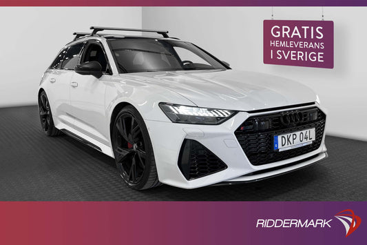 Audi RS 6 Avant 600hk Sv.Såld Sportavgas Pano B&O 360° DRC