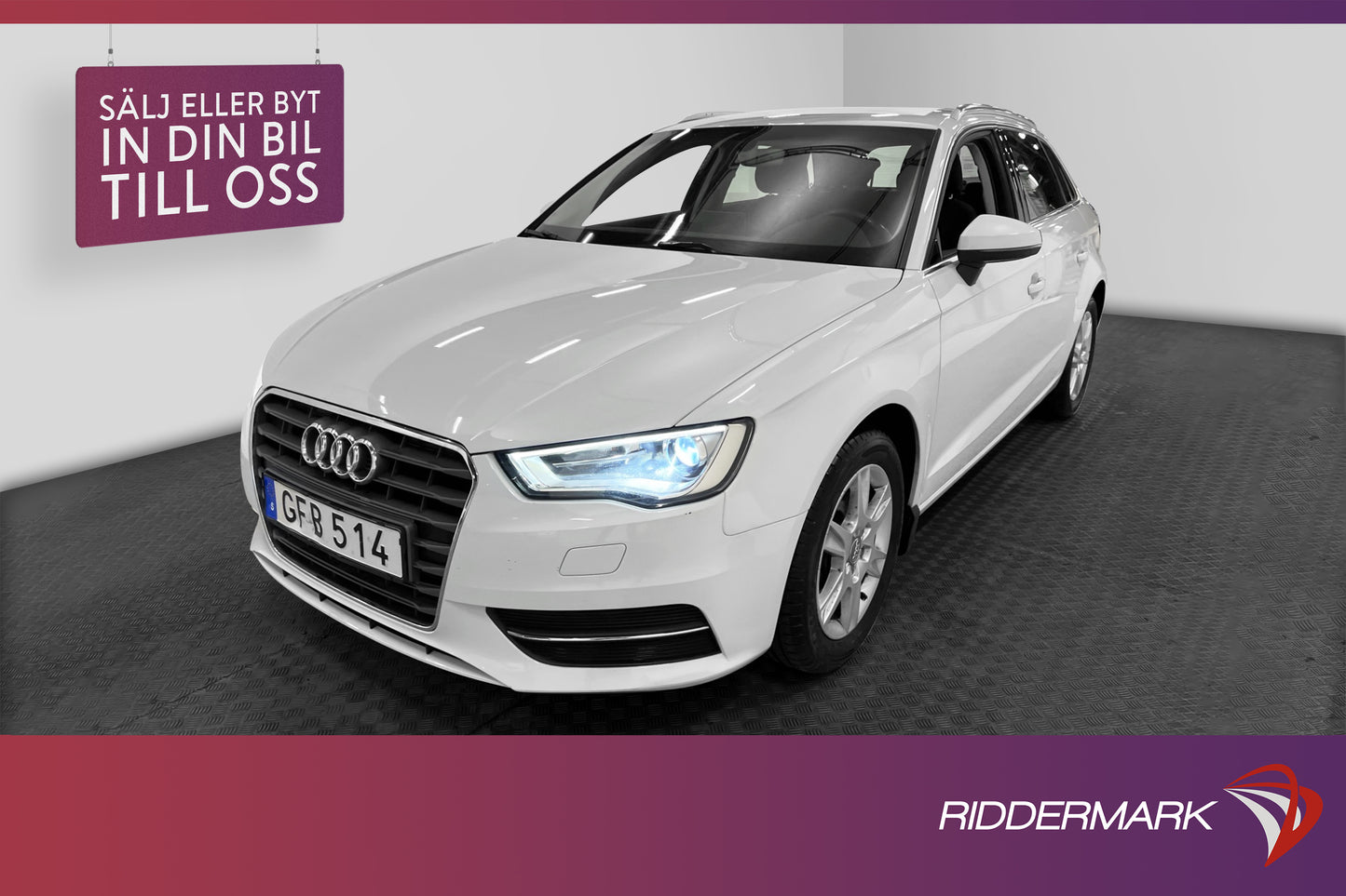 Audi A3 Sportback 1.4 TFSI  125hk P-sensorer 0.49l/mil