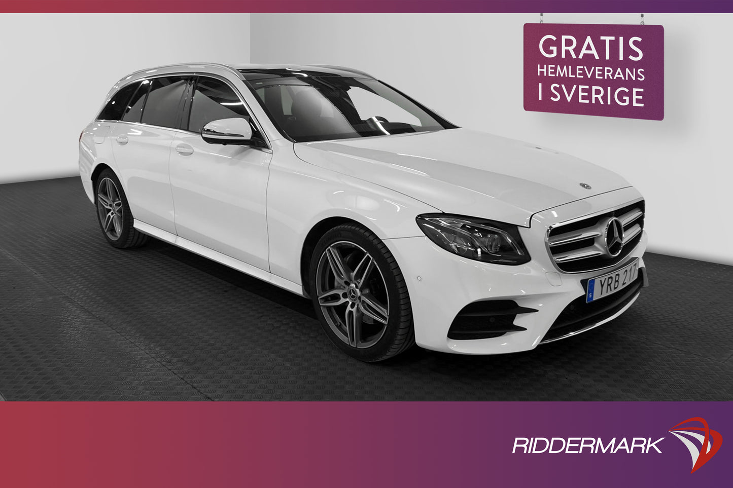 Mercedes-Benz E 220 T d 4M 194hk AMG Pano D-Värm 360° Navi