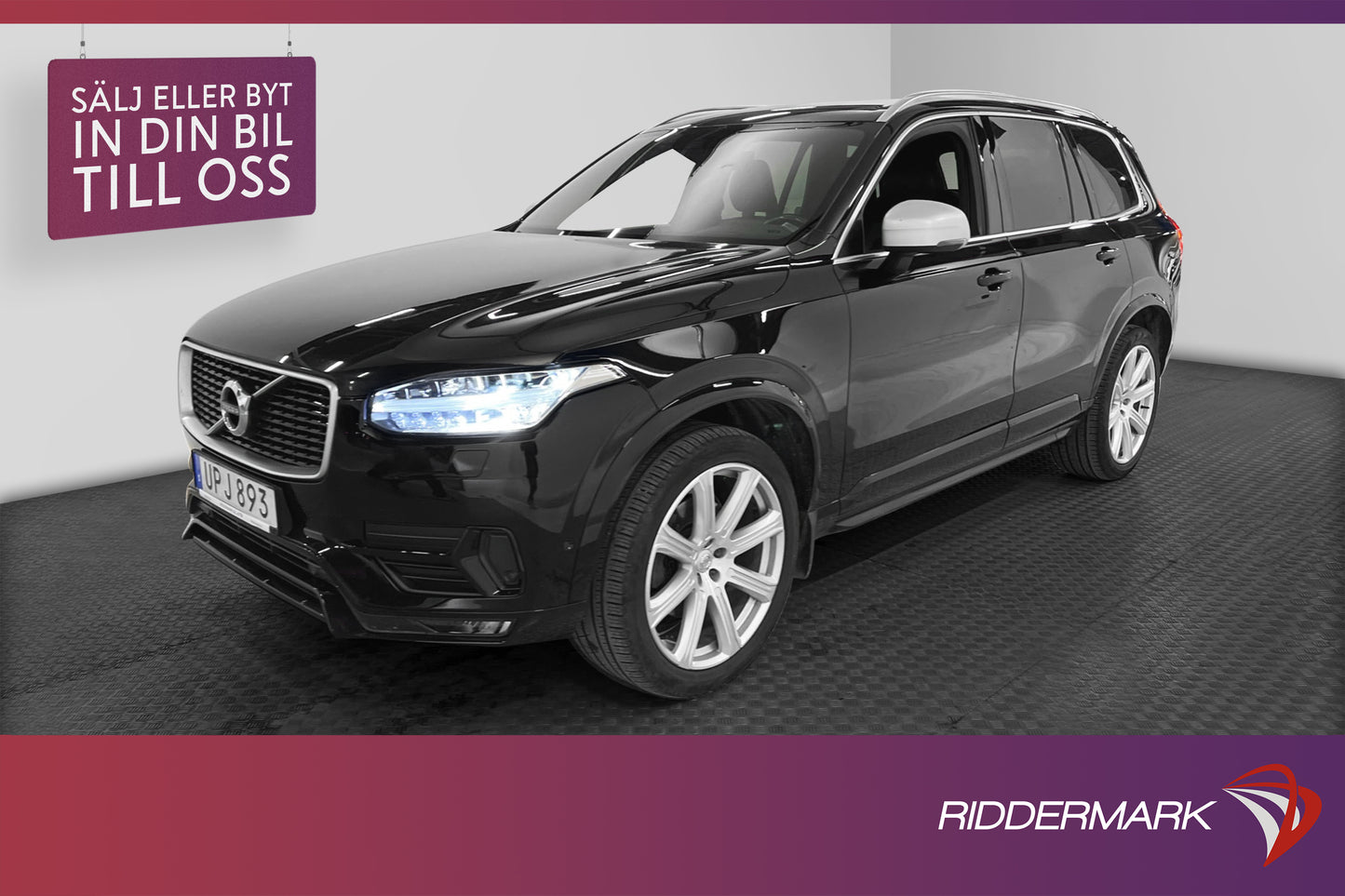 Volvo XC90 D5 AWD 225hk R-Design 7-sits Skinn Navi VOC Drag