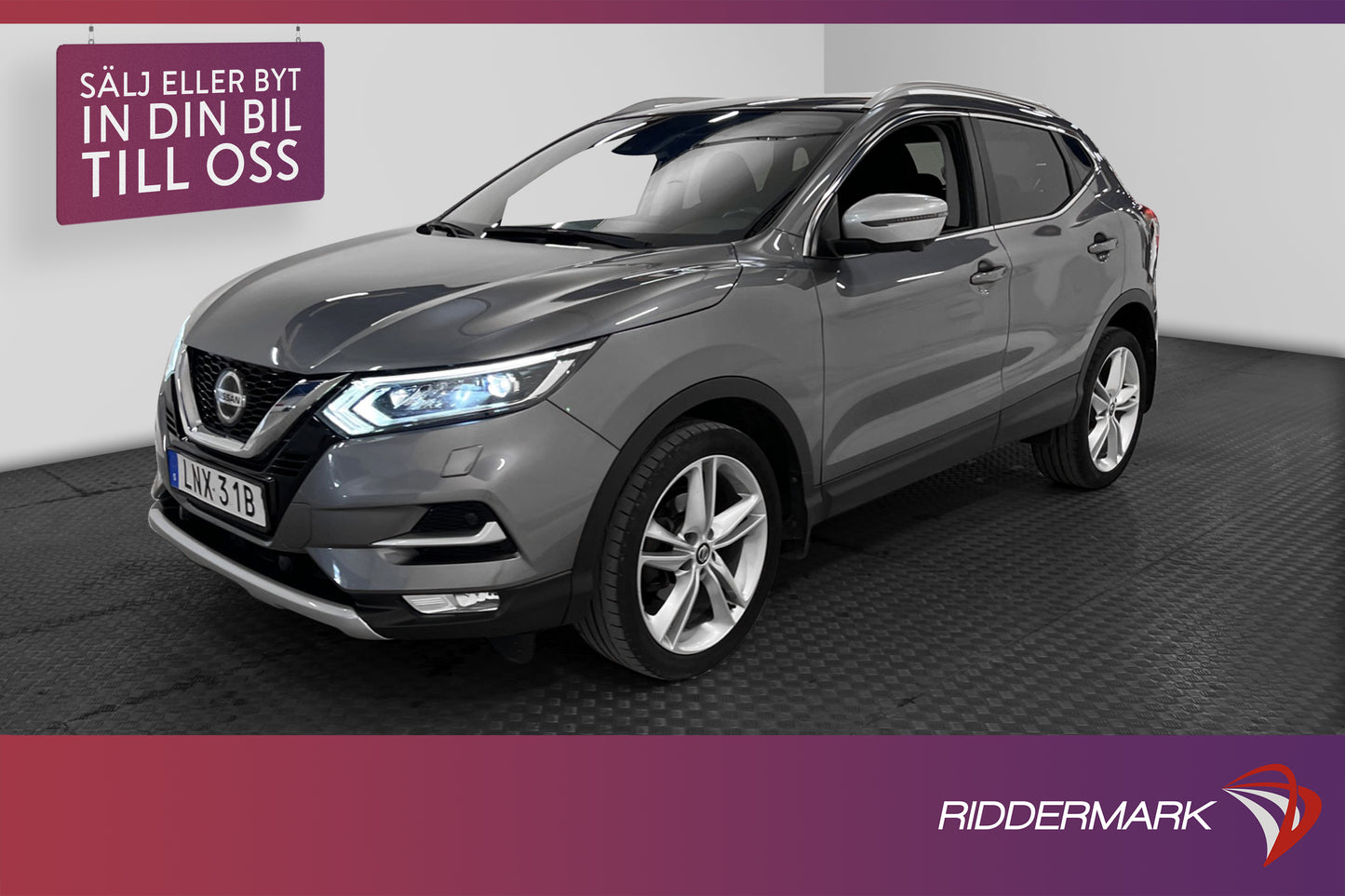 Nissan Qashqai 1.3 160hk 360° Navi P-sensorer Keyless 1 Bruk