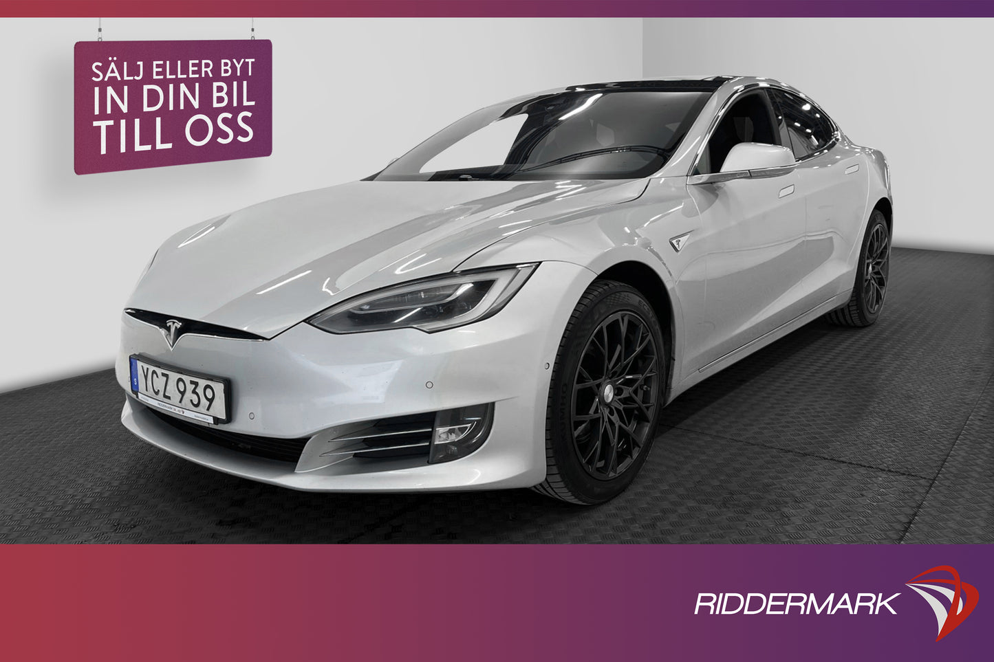 Tesla Model S 90D AWD 423hk Svensksåld FREE SUPERCHARGE