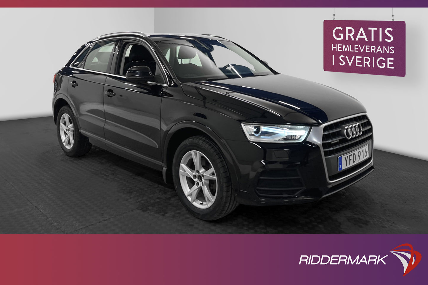 Audi Q3 2.0 TDI Quattro 150hk Proline P-sensorer Nybesiktad