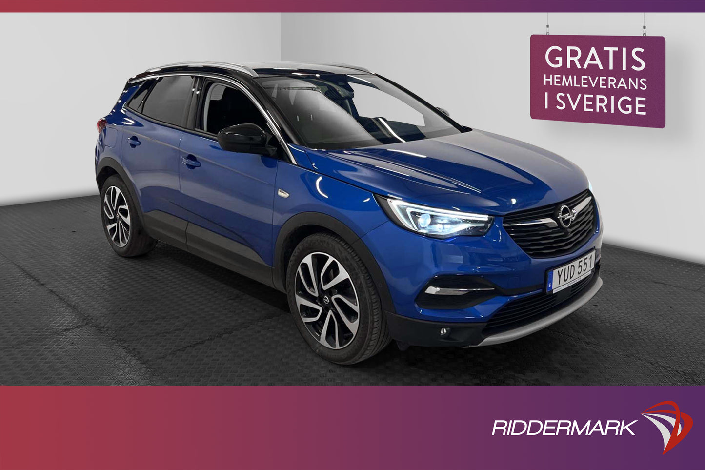 Opel Grandland X 1.6 120hk M-värme 360° Halvskinn Drag Navi