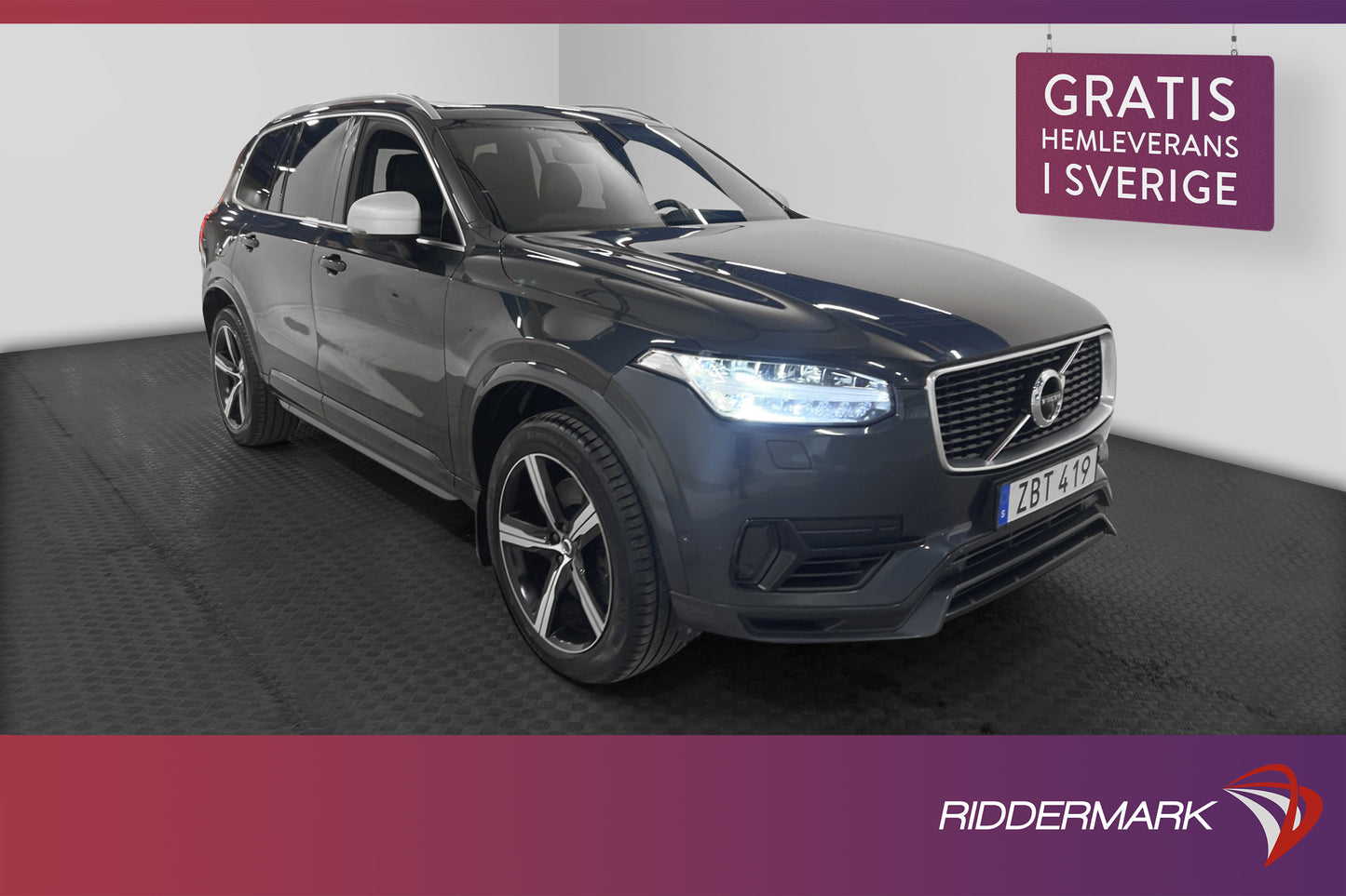 Volvo XC90 T8 TwEn AWD 407hk R-Design Drag Pano 360* MOMS