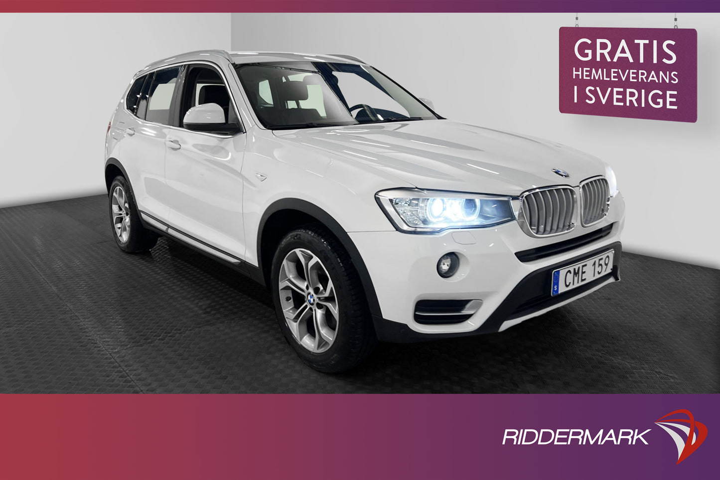 BMW X3 xDrive20d 190hk X-Line Skinn Drag Välservad 0,49l/mil