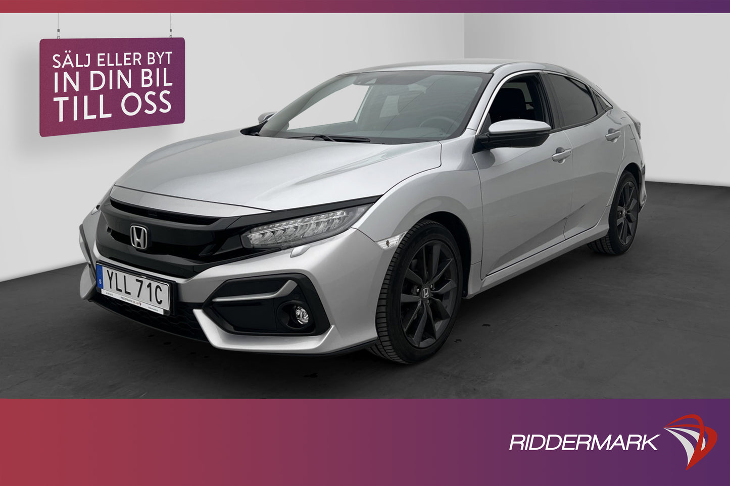 Honda Civic 1.0 126hk Elegance Kamera CarPlay Navi Välservad