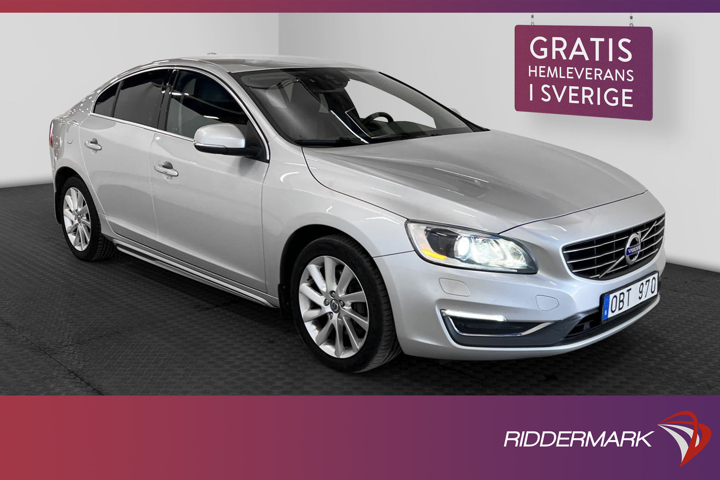 Volvo S60 D5 AWD 215hk Summum D-Värm Skinn Drag 0.63L/Mil