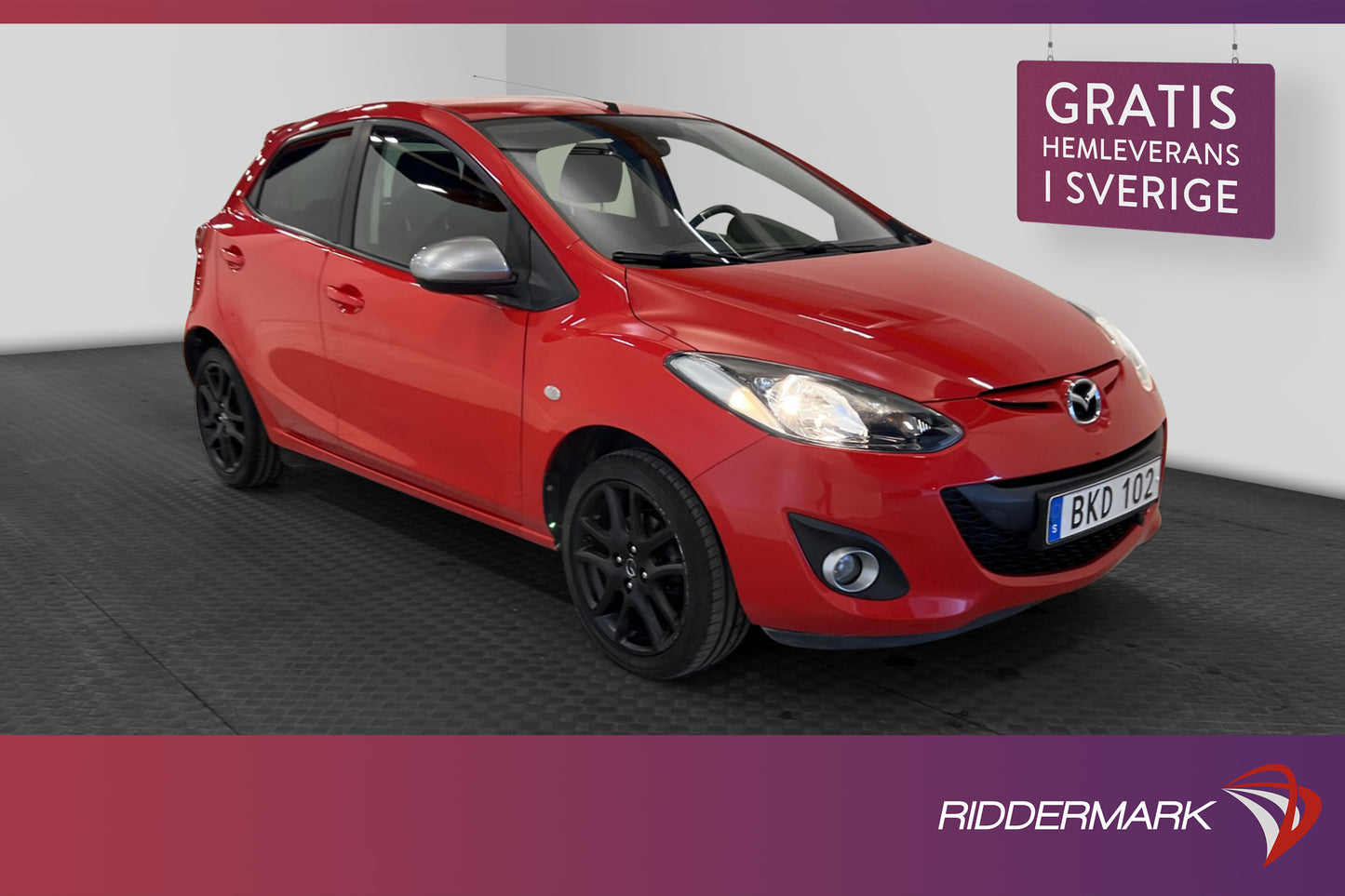 Mazda 2 1.3 MZR 84hk *Nyservad* Låga mil Kupévärme