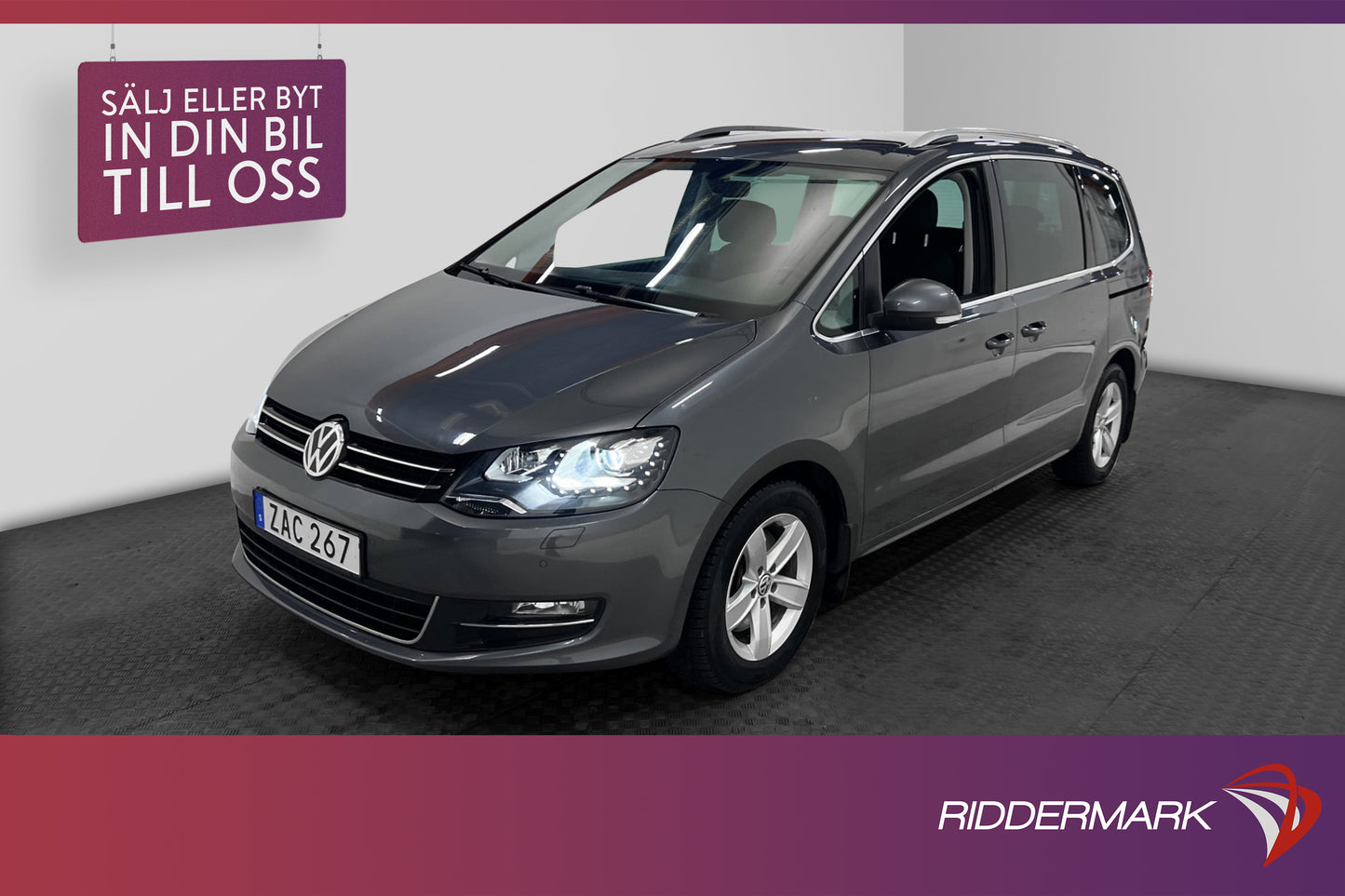 Volkswagen Sharan 2.0 TDI 4M Premium 7-sits Värmare 184hk