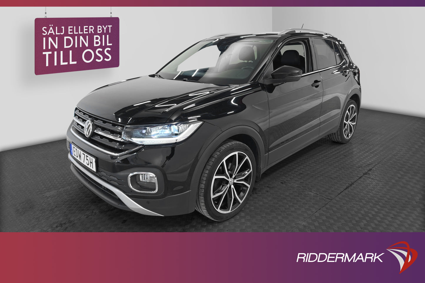 Volkswagen T-Cross 1.0 TSI DSG 115hk GT BLIS DRAG BLACK