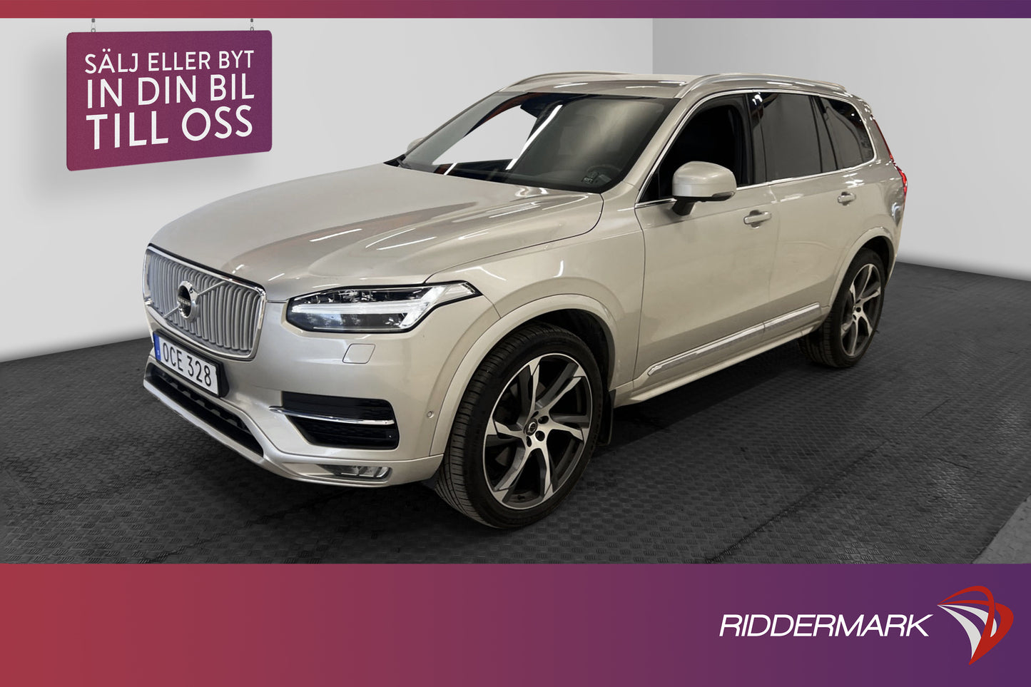 Volvo XC90 D5 235hk AWD Inscription D-Värmare VOC 360º Skinn