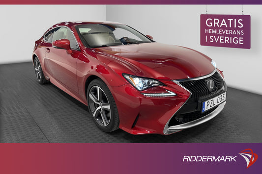 Lexus RC 300h 2.5 Hybrid 223hk Skinn Kamera Navi Keyless