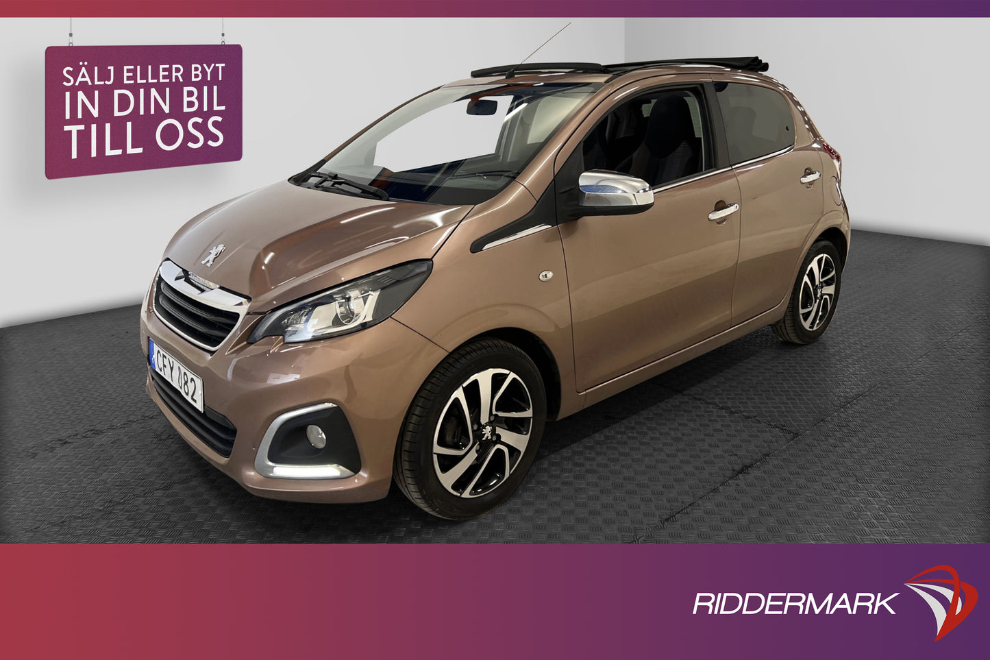 Peugeot 108 TOP! 1.0 VTi Farthållare Bluetooth 0.38L/mil