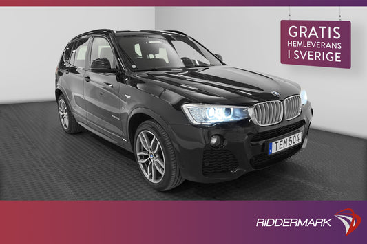 BMW X3 Drive30d 258hk M Sport Pano H/K Navi Sensorer Drag