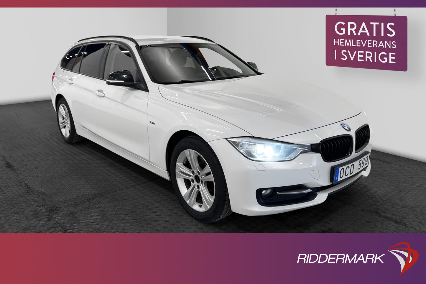 BMW 320 d xDrive Touring 184hk Sport line Sensorer Dragkrok