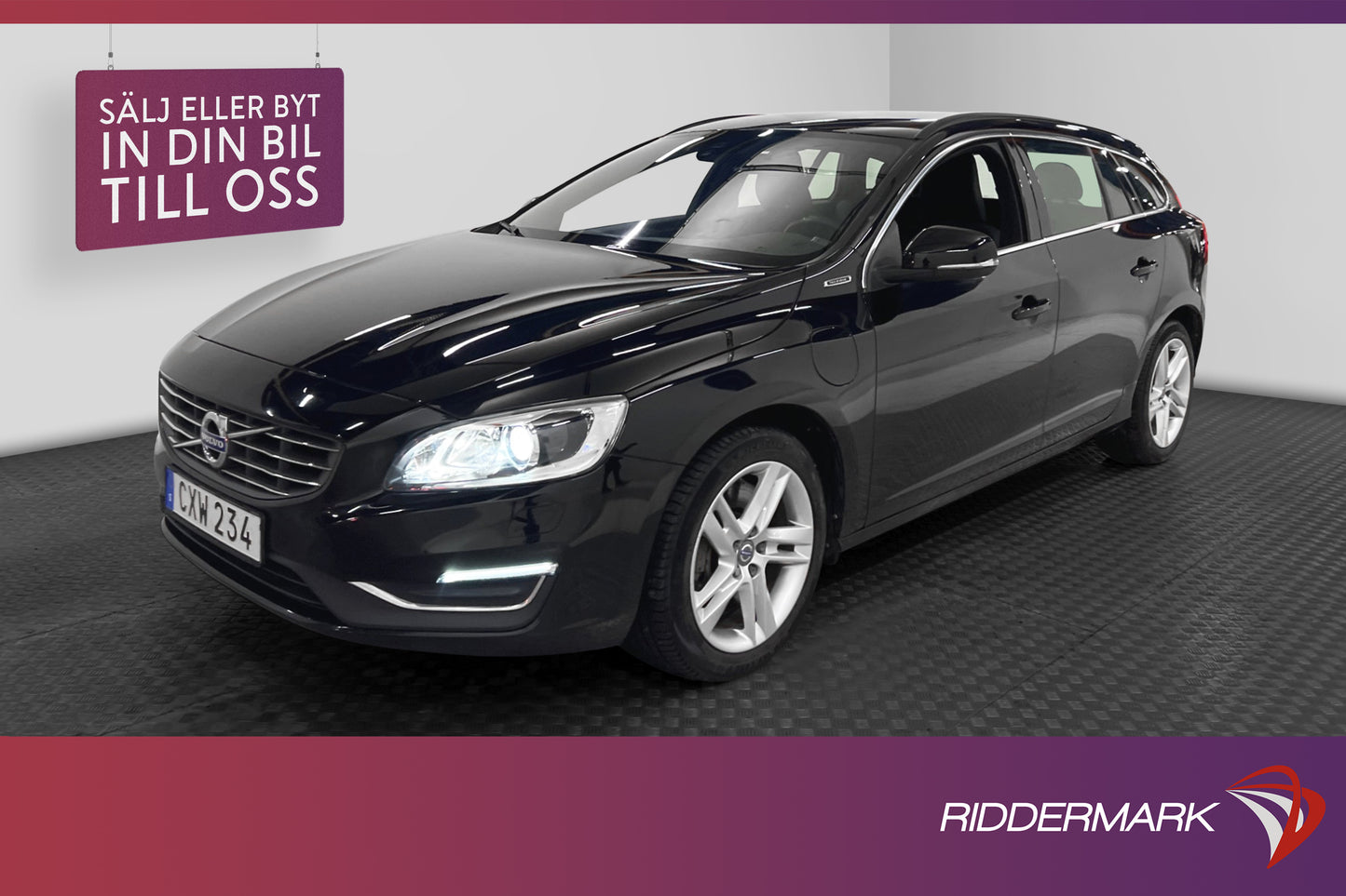 Volvo V60 D5 Plug-in AWD 231hk Momentum PSensorer Drag