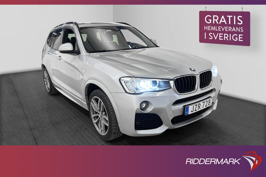 BMW X3 xDrive20d 190hk M-Sport Skinn Drag Välservad