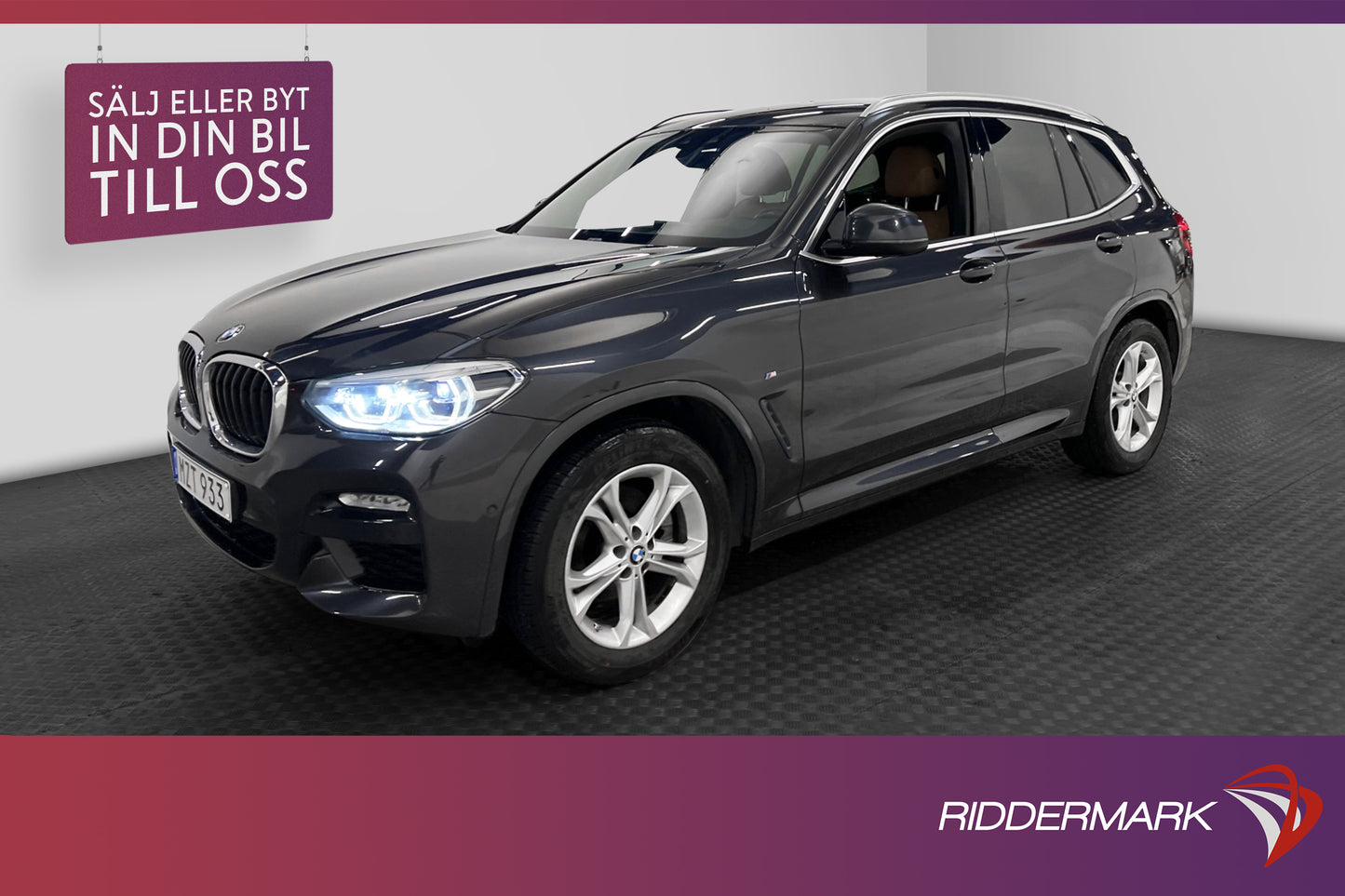 BMW X3 xDrive20d 190hk M Sport H/K Kamera Navi Skinn Drag