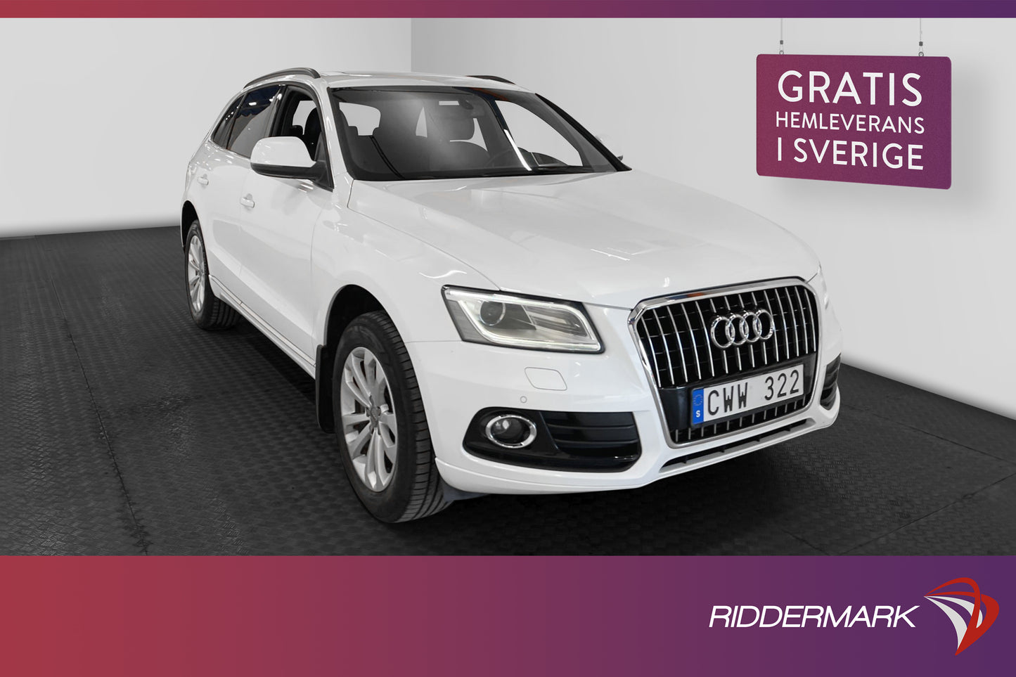 Audi Q5 2.0 TDI quattro Design Pano Drag Skinn/Alcantara PDC