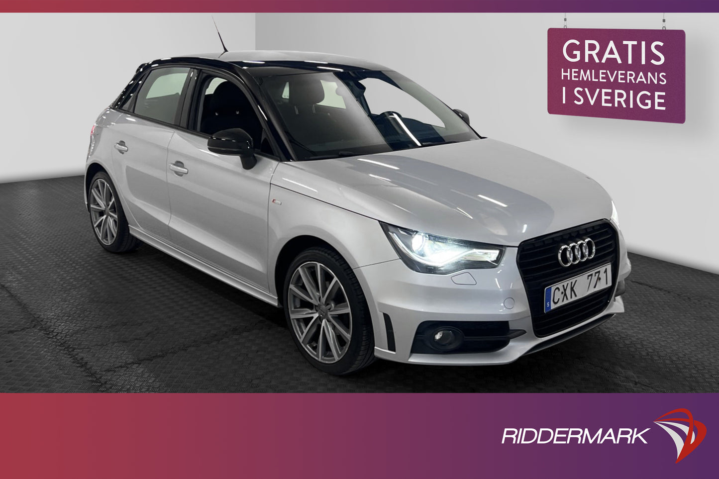 Audi A1 Sportback 1.2 TFSI 86hk S-Line Nybesiktad Nyservad