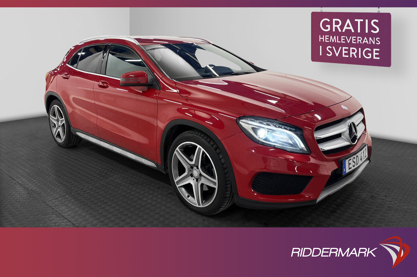 Mercedes-Benz GLA 220 CDI 4M 170hk AMG Kamera Skinn Drag Eu6